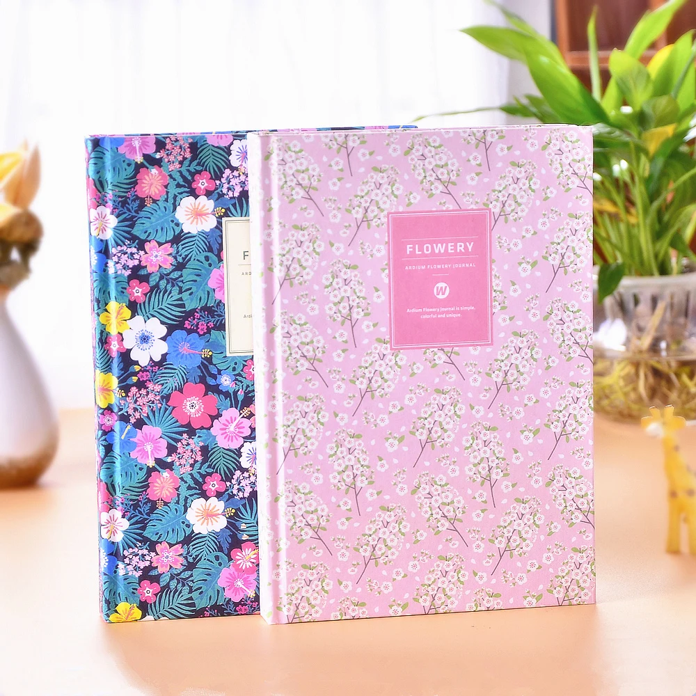 

New Arrival Exquisite Floral Hardcover Notebook Retro Small Fresh Creative Diary Book A5 Stationery