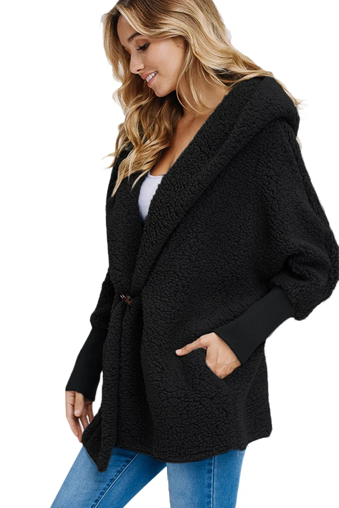 Black-Woolen-Fur-Horn-Button-Oversize-Jacket-LC85230-2-3