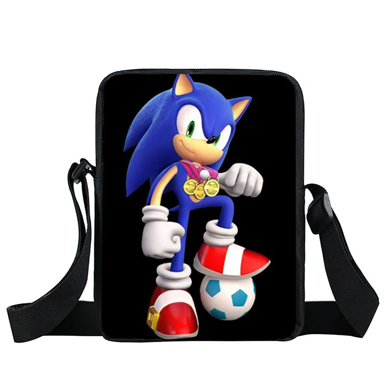 Мультфильм sonic Малый Детская сумка через плечо школьные ранцы дети bookbag обувь для мальчиков девочек Сумка через плечо сумка-почтальон мини подарок - Цвет: XKBYSXZ04