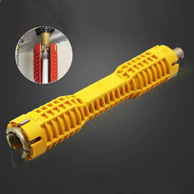 

Multi-purpose Plumbing Tool Faucet Sink Installer Tool Pipe Wrench Power Drill Ratchet Bushing Spanner Key Gator Magic Grip