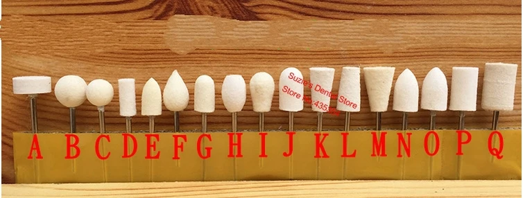 

85pcs Felt Wool Polishing Burs Drill Polisher 2.35mm Dremel Rotary jewelry Dental 5 Each