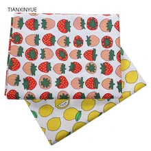TIANXINYUE Клубничная хлопковая ткань лимонный метр Ткань Домашний текстиль стеганое одеяло для постельных принадлежностей ремесло Лоскутная Ткань рукоделие