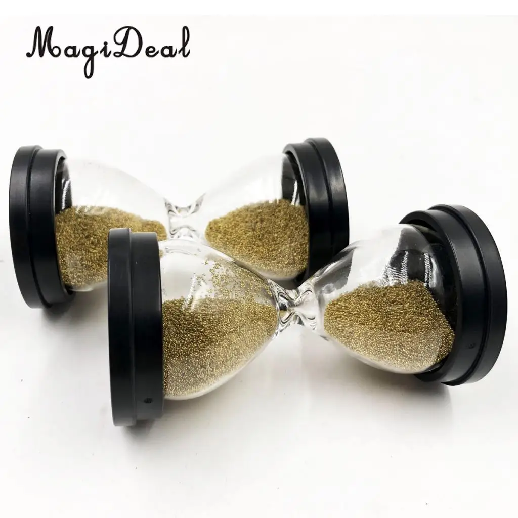 

MagiDeal 30 Seconds Clear Sand Timer Hourglass Clock Kitchen Cooking Eggs Yoga Kids Games -Gold Sands