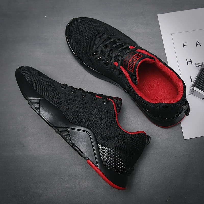 

2019 New Flying Weaving Men's Shoes Knitted Sports Shoes, Urban Fashion Sports Tide Shoes sneakers