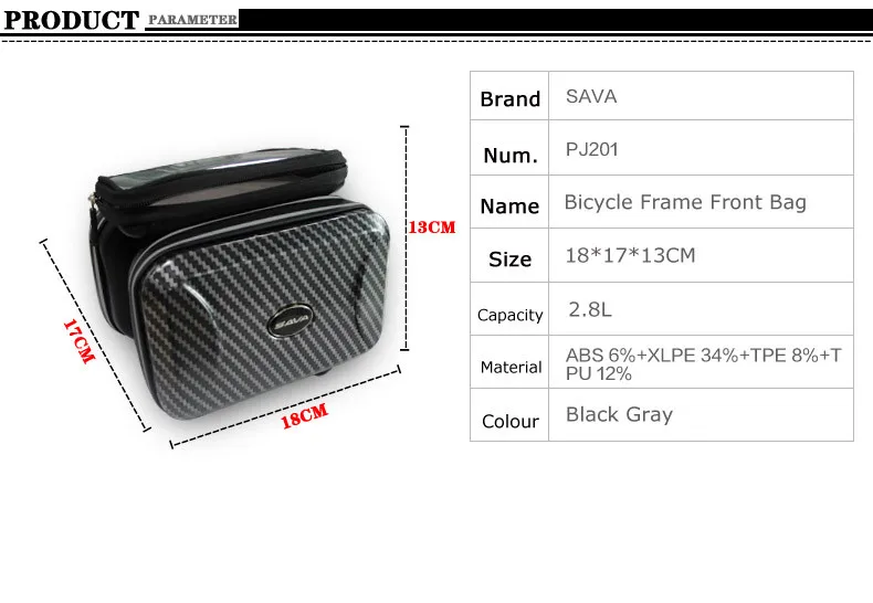 Bicycle Front Tube Bags -2
