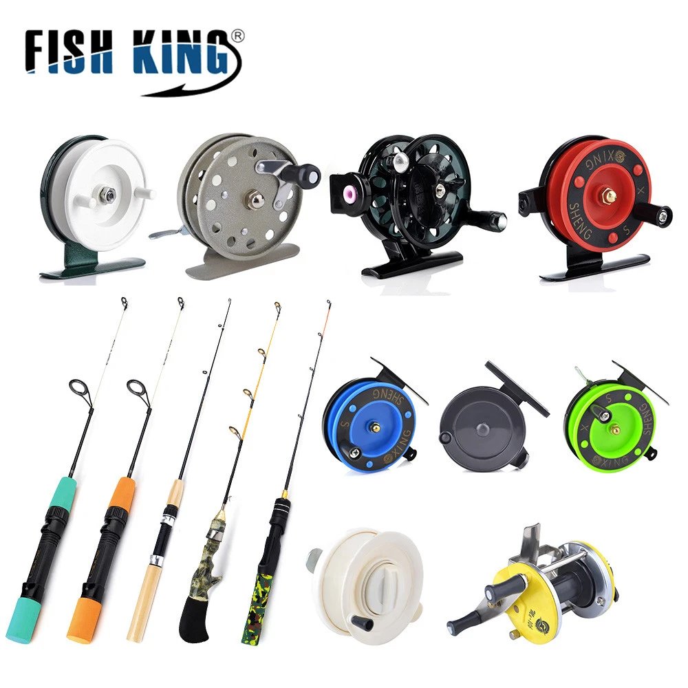 魚キング冬氷の釣竿50 75センチメートル2セクションロッド釣りホイールリール私はギアタックル Fishing Rod Fly Fishing Rod2 Section Aliexpress