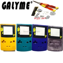 Galyme обычный цвет пластиковый корпус Чехол подходит для GameBoy цвет карман Монстры эльф объектив версия GBO DMG игра для мальчиков консоль W/Винты