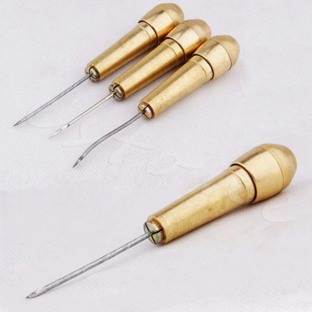 Leathercraft Needle Kit Tool With Leather Tent Sewing Awl Hand Stitcher