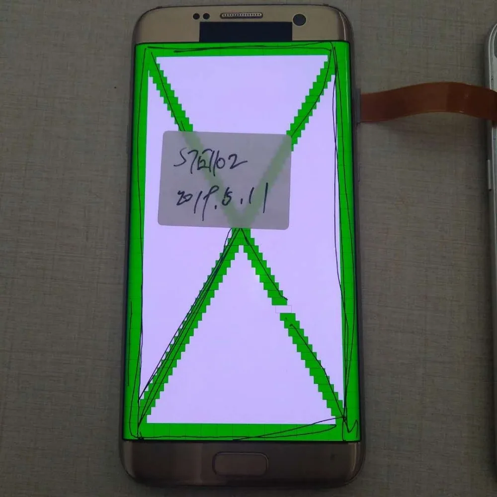 

Broken LCD Screen Digitizer with Frame Full Assembly For Samsung Galaxy S7 edge S7edge G935F Regeneration - Only One
