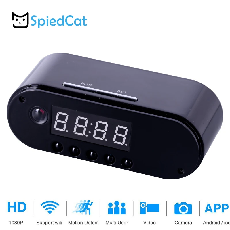 Mini Camera Clock Alarm P2P Live IR Night Vision Wifi Cam IP 720 DV DVR Camcorder Remote Control Dropshipping | Электроника