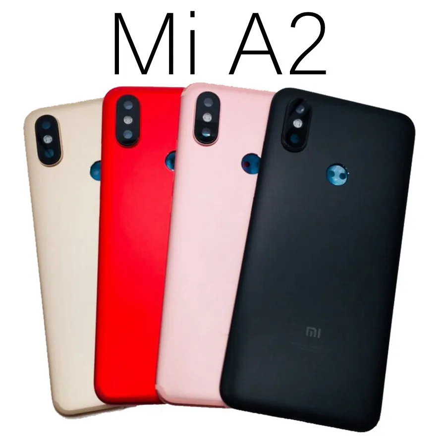 Для Xiaomi Mi A2 задняя крышка батарейного отсека задняя дверь чехол для Xiaomi Mi A2 Lite задняя крышка корпус+ Кнопка громкости питания Замена