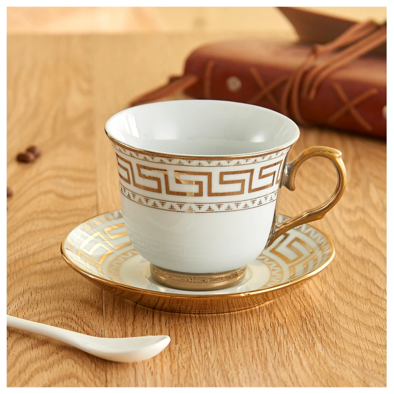 promotion exquisite golden plated european style cups gilding promotion cups
