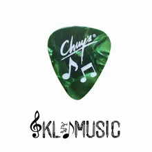 0,71 мм двусторонний экран с принтом логотипа на заказ и 1000 шт целлулоидный медиатор, жемчужные медиаторы