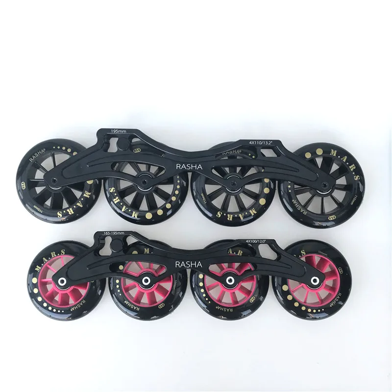 

RASHA frame and wheel set 4x100 4x110mm for racing skate inline speed skate frame