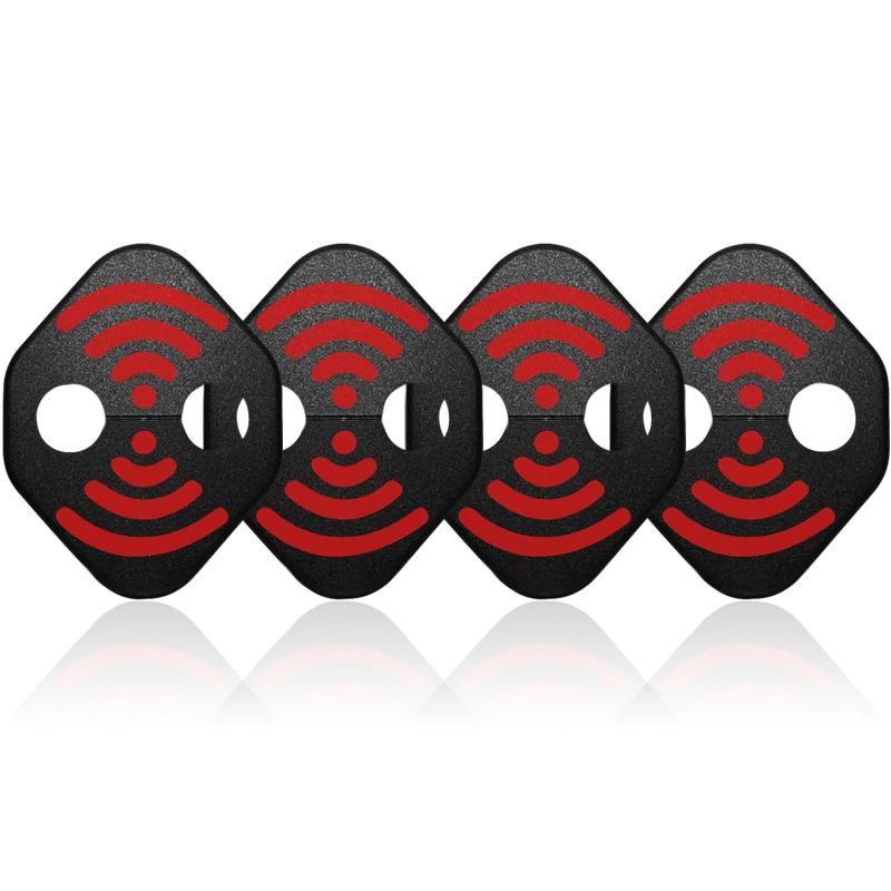 

DIY Lock wifi Sticker Car Door Lock Cover Fit For Honda CR-Z edition insight JAZZ Pilot S2000 4pcs Per Set car styling