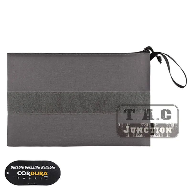 Emerson File Pocket Handbag EDC Pouch Zipper Foldable Utility Bag Holder 13"x9" 
