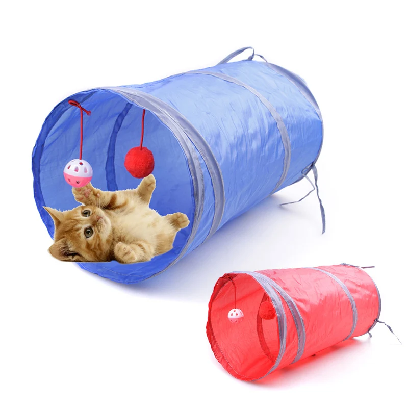 1pc Cat Toy Interactive Kedi Malzemeleri Pets Acessorios Katten Tunnel