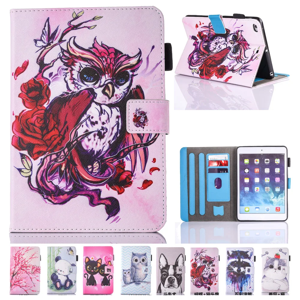 

For Funda iPad Pro 9.7 Case Cover Stylish New Printed Folio PU Leather Kickstand Wallet Case for iPad Pro 9.7 with Card Slot