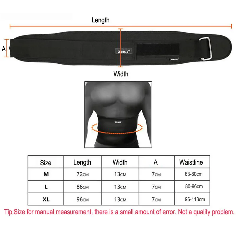 AOLIKES Бодибилдинг Фитнес регулируемый пояс штангиниста тренажерный зал широкая поддержка для талии защита упражнения спортивный пояс