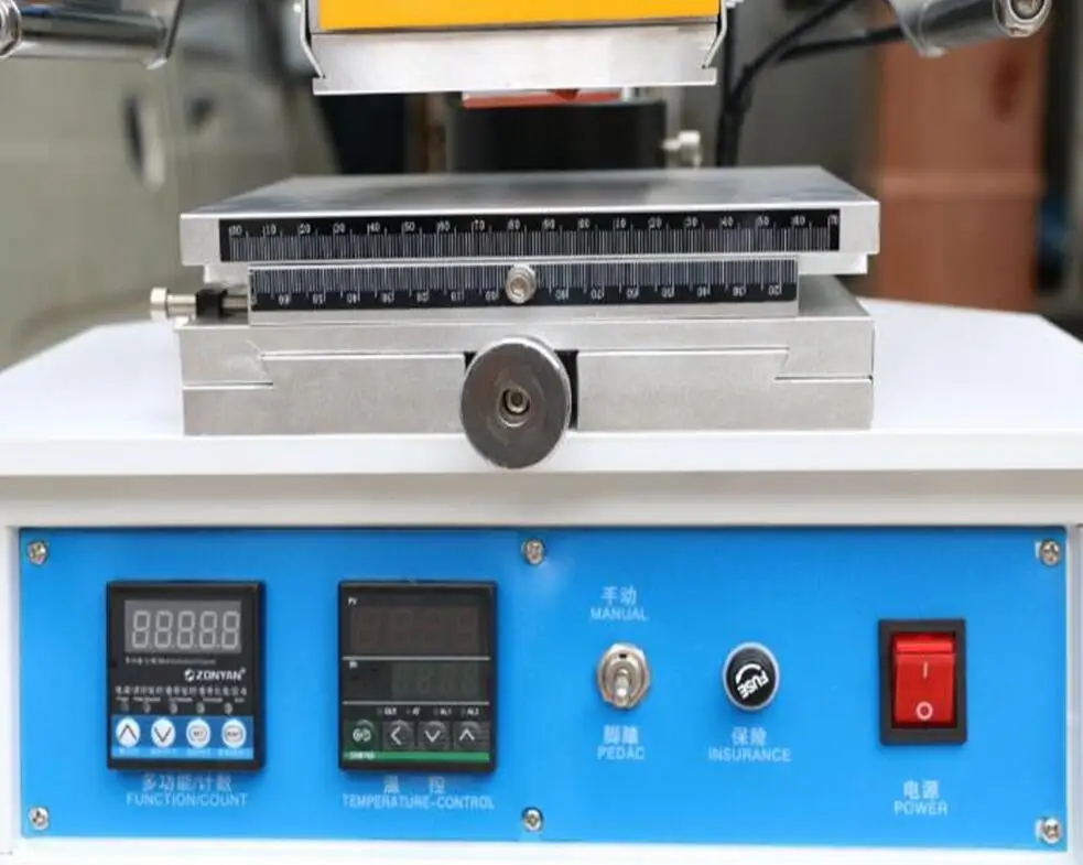 Пневматическая машина для горячего тиснения фольгой ZY-819H2 116*120 мм для печати