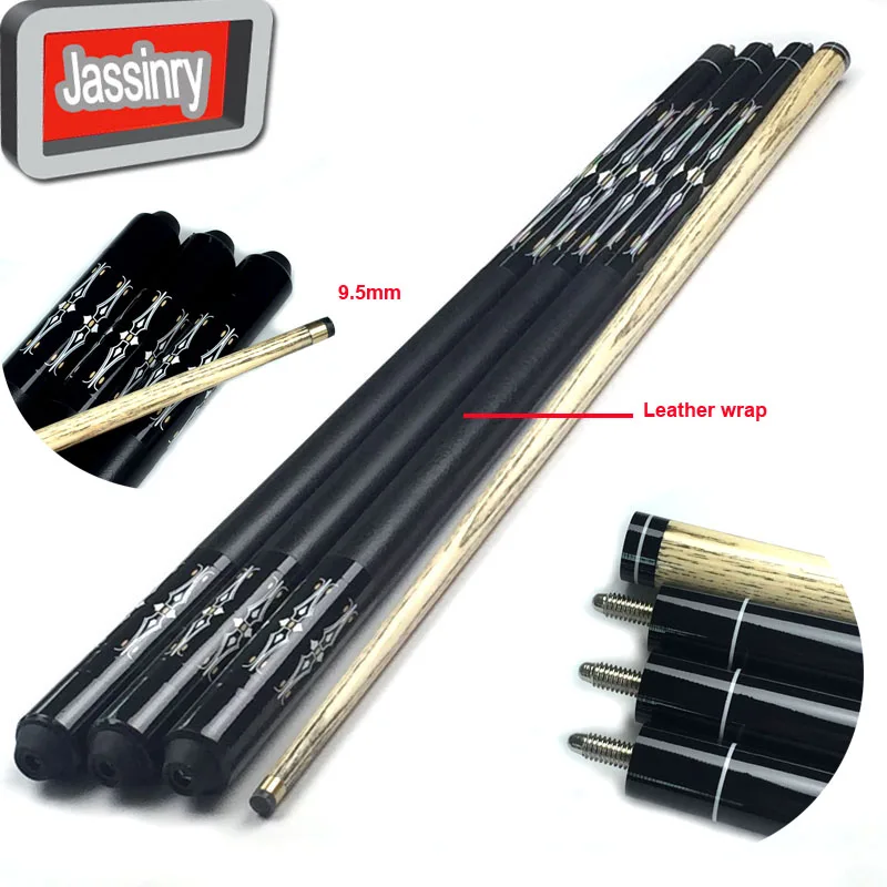 

free shipping SC002 Snooker ball arm cues 9.5mm rubber wood Pool cues in 1/2 split Joint leather wrap Billiards accessories