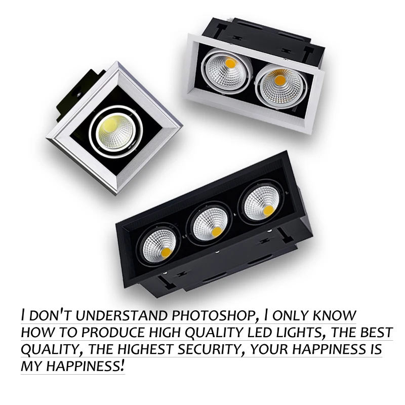 

10W 15W 20W 30W 45W LED COB Spot Led Downlight Dimmable AC85-265V Warm/ Natural/Cold White Recessed LED ceiling Lamp Spot Light
