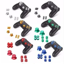 Металлический аналоговый джойстик ручка колпачки+ Dpad действие кнопки D-Pad для sony Playstation Dualshock 4 PS4 DS4 Геймпад контроллер