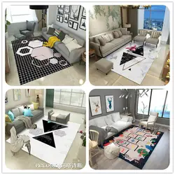 Лидер продаж Nordic Стиль геометрический Мрамор дизайн большой ковры для Гостиная Кофе таблица коврик Спальня Йога мягкие коврики