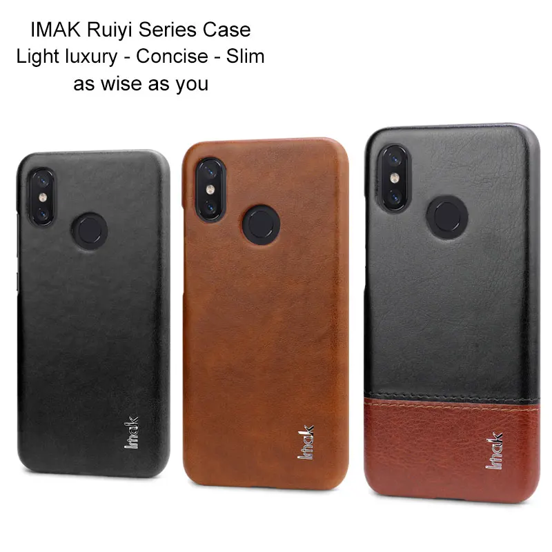 Роскошный чехол Imak Ruiyi для Xiaomi MI 8 MI8 M8 SE 8SE тонкий чехол-накладка телефона деловые