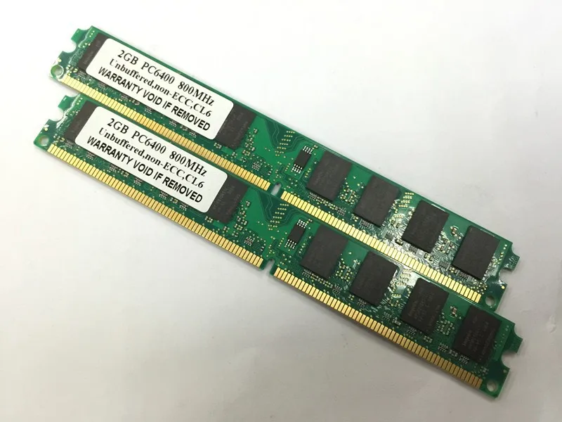 Абсолютно герметизированный DDR2 800 МГц/667 МГц/533 МГц PC2 6400 1 ГБ/2 ГБ для настольной оперативной памяти подходит для всех материнских плат ddr2