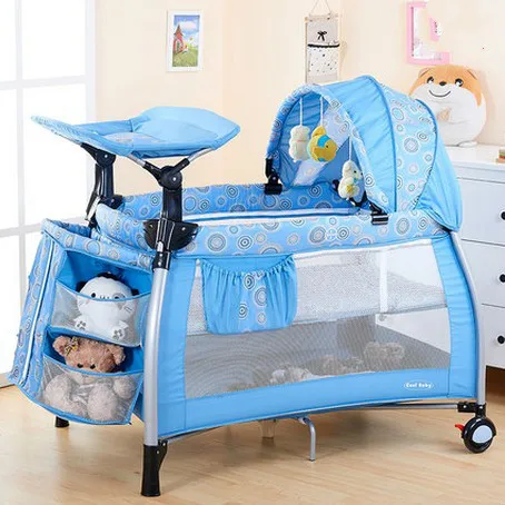 Portable multifunctional baby bed folding game bed crib European baby bed BB цена Portable multifunctional baby bed folding game bed crib European baby bed BB цены онлайн
