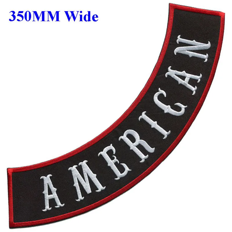350MM wide AMERICAN Rocker jacket for full back embroidery patch/biker vest patches/patch biker/chaqueta moto | Дом и сад
