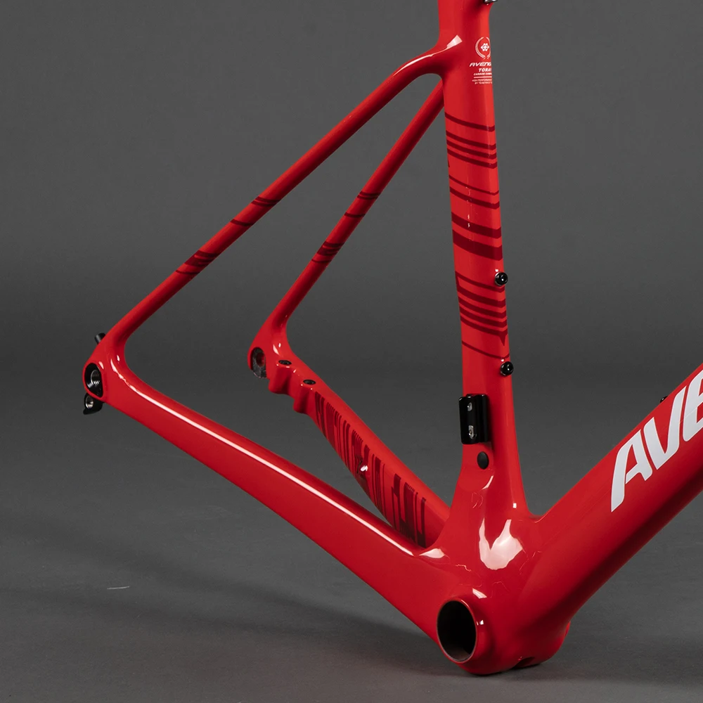 Top Avenger R7 Carbon Bicycle Frame All InnerCable bicicleta ruta カーボンフレーム Frame Road Disc Brake Rear Derailleur 142x12 Front 100x12 10