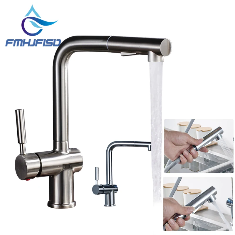 

Kitchen Faucet Pull Out Sprayer Facuet Mixer Tap Deck Mounted Single Handle Crane Torneira