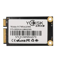Goldendisk YCdisk Serial 32GB mSATA твердотельный накопитель SSD 32gb SATA II 3 ГБ/сек. SMI 2244 контроллер NOTOBOOK Memory HDD