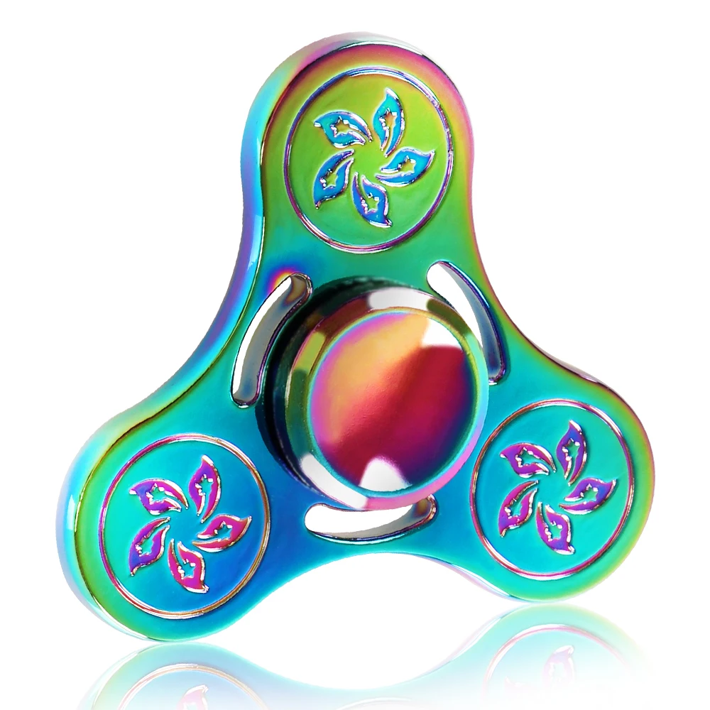 2017 New Fidget Spinner Hand High Speed Bearing Titanium Alloy Toys Anxiety Stress Adults Kid Metal finger spinners | Игрушки и хобби