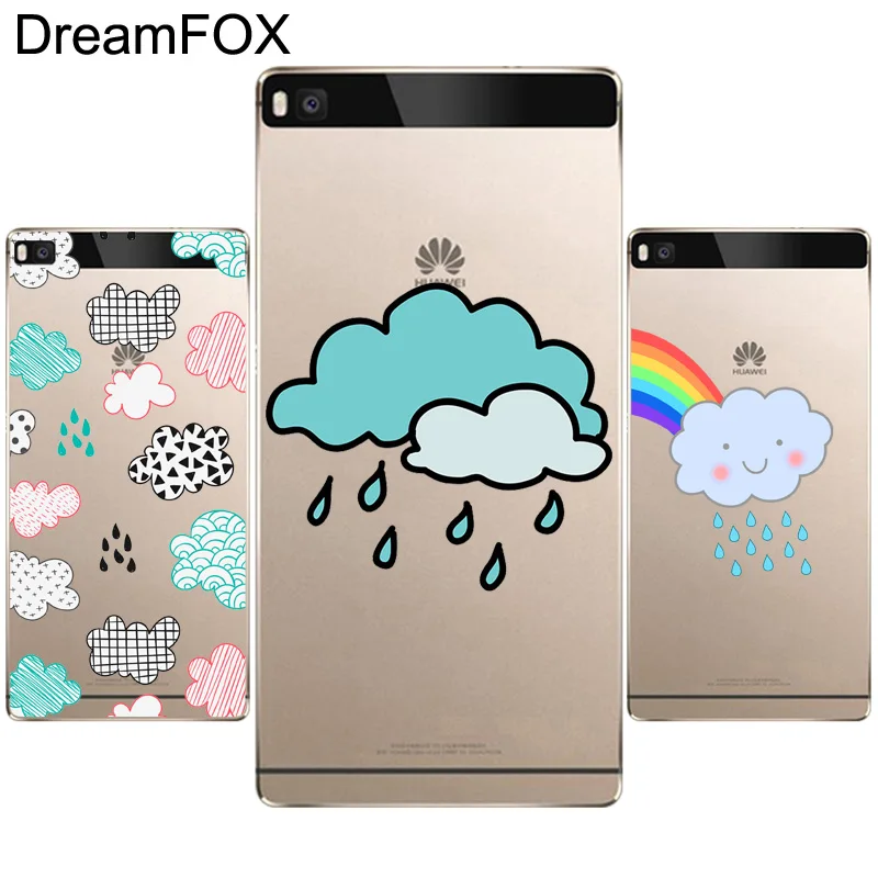 DREAMFOX M551 дождевое облако Мягкий ТПУ силиконовый чехол для Huawei P8 P9 P10 Lite Plus 2017 Honor 8 Pro