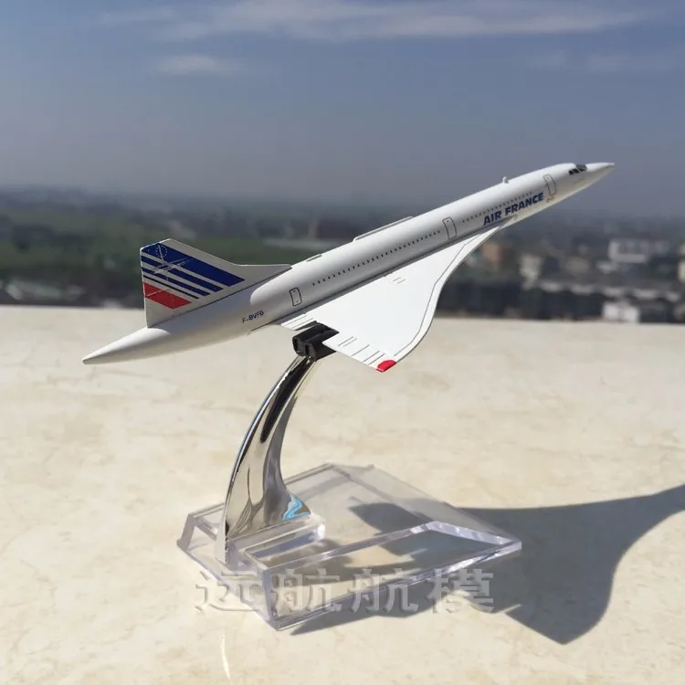 

1/400 Scale Concorde Air France Diecast Plane Model Collectible Aircraft Toys for Children Gift