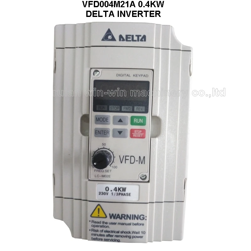 VFD004M21A 0.4KW 2HP 1/3 фазы 230 V DELTA Инвертор Частоты выдувная пленочная машина скорости