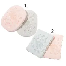 2 шт./компл. Однотонные Овальный прямоугольник губки глубокое очищение лица колодки массаж частиц мытья лица слойки Красота инструменты