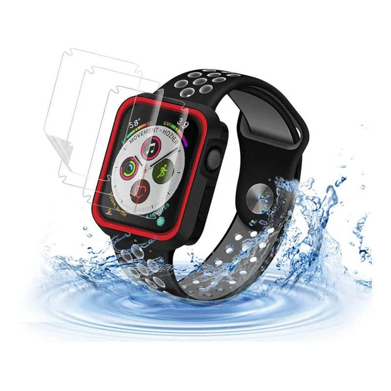 

3pc TPU Soft Clear Full edge Cover Protective Film (Not Glass) For iwatch Apple Watch Series 4 40mm 44mm Screen Protector Guard