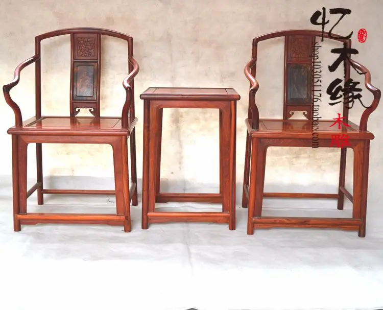 Classic mahogany furniture antique Burma acid branch book Chinese rosewood chair table 3 set Classic mahogany furniture antique Burma acid branch book Chinese rosewood chair table 3 set
