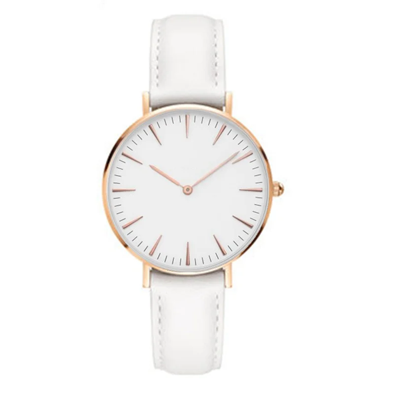 Модные женские часы Топ люксовый бренд кожаный ремешок кварцевые наручные часы женские часы Relogio Feminino Montre Femme Horloges Saat XFCS - Цвет: rose gold white