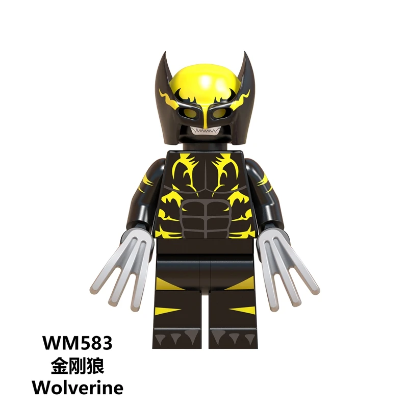 Legoing Wolverine Figures Marvel Super Heroes Building Blocks Toy for Children Compatible Legoings Avengers Endgame Movie Figure
