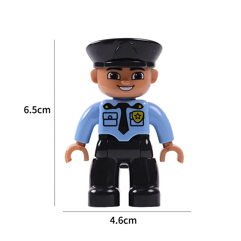 Big Size Action Figures City Princess Pirate Policemen Family Series  Building Blocks Compatible LegoINGS Duploes Education Toys for children (20)