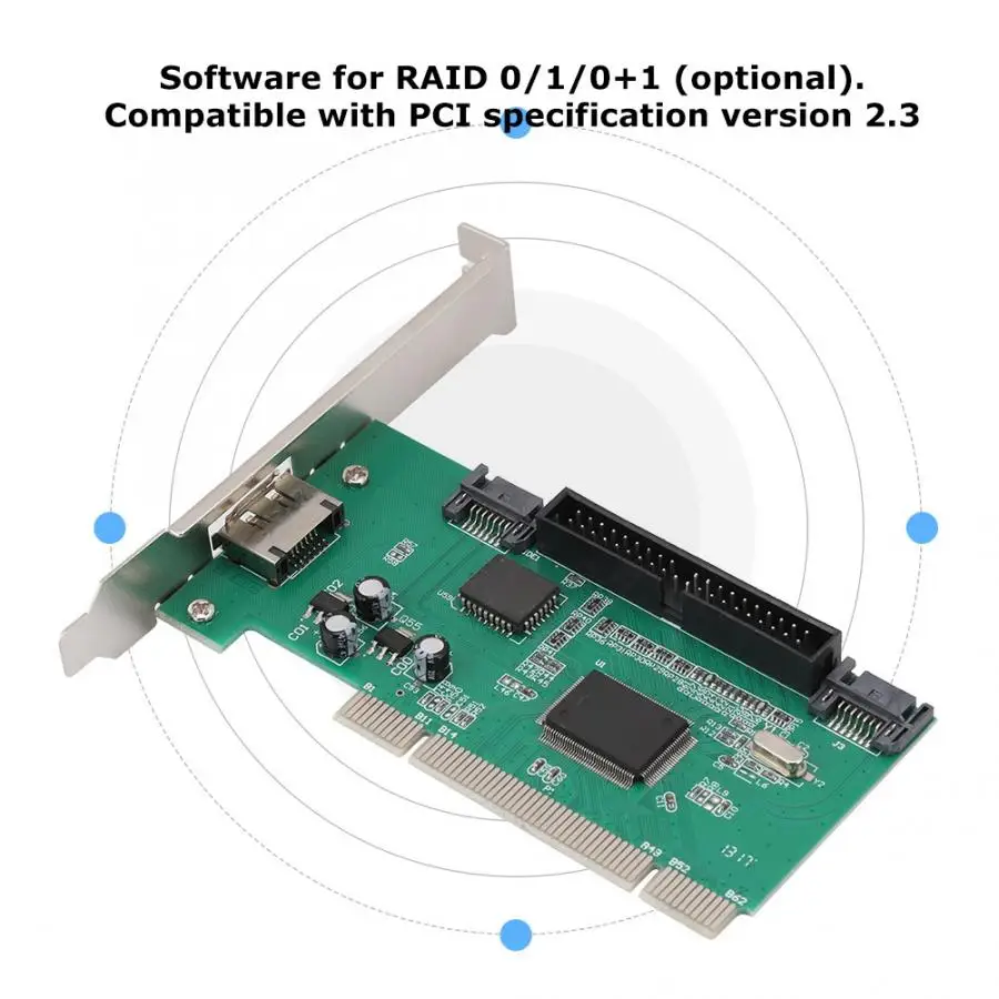 PCI SATA+ IDE Плата расширения Riser Card адаптер конвертер для ноутбука компьютер