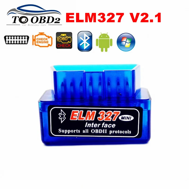 Super MINI ELM327 Новейшая Версия V2.1 новый Автомобильный сканер OBD считыватель кодов
