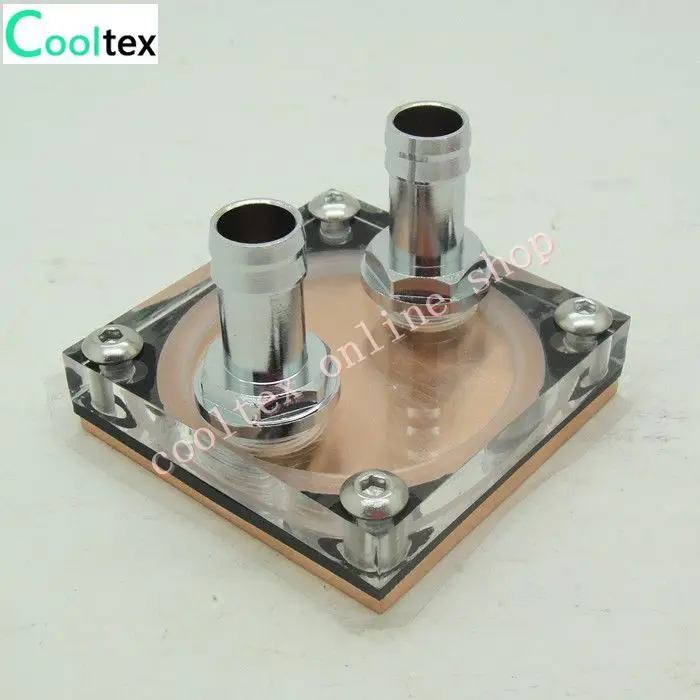 Water Cooling Block 50x50x12mm Liquid Cooler Waterblock radiator Copper