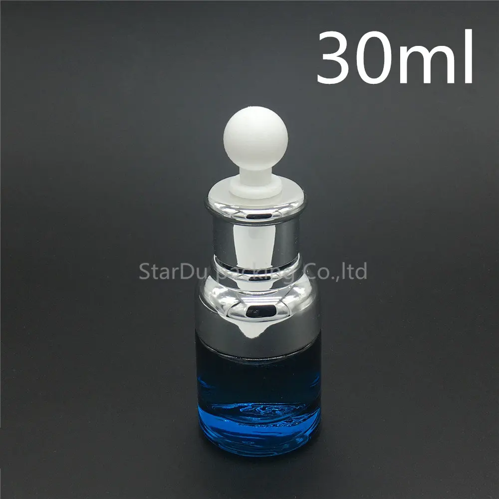 200pcs/lot 30ml Glass Dropper Makeup Bottle Empty Cosmetic Perfume