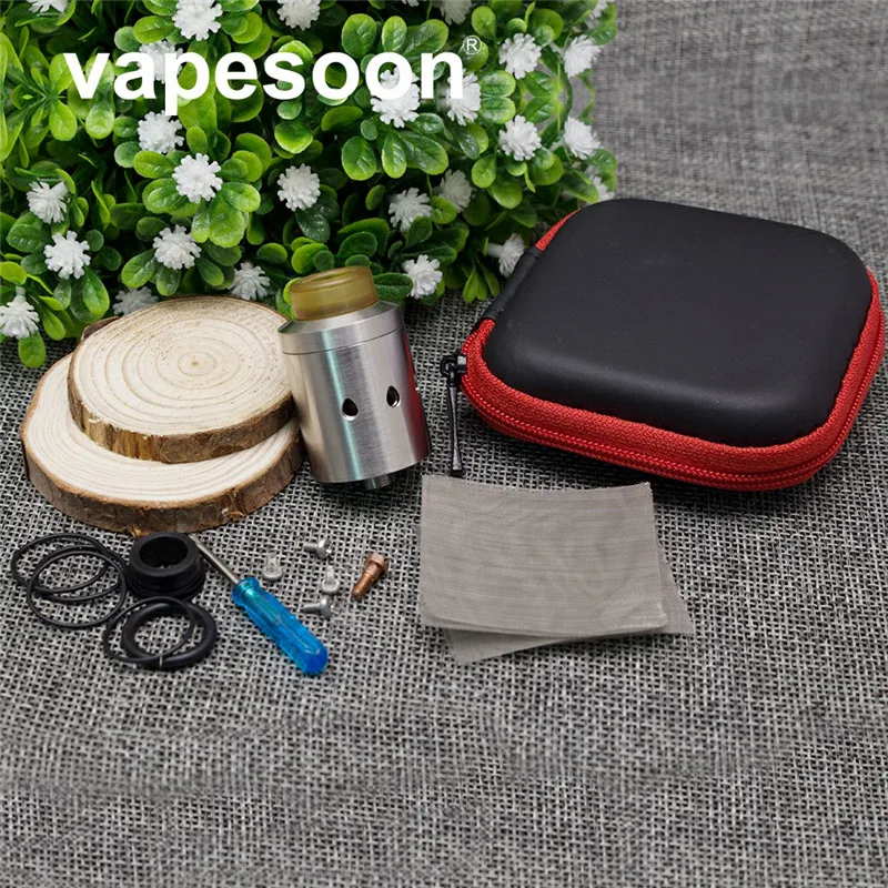 

Original vapesoon CETO RDA - Diameter 24MM 304 Stainless steel Mesh RDA Atomizer Adjustable Airflow with Rebuildable Dripper
